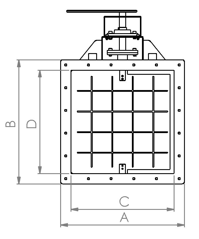 Square Louver Damper Valve
