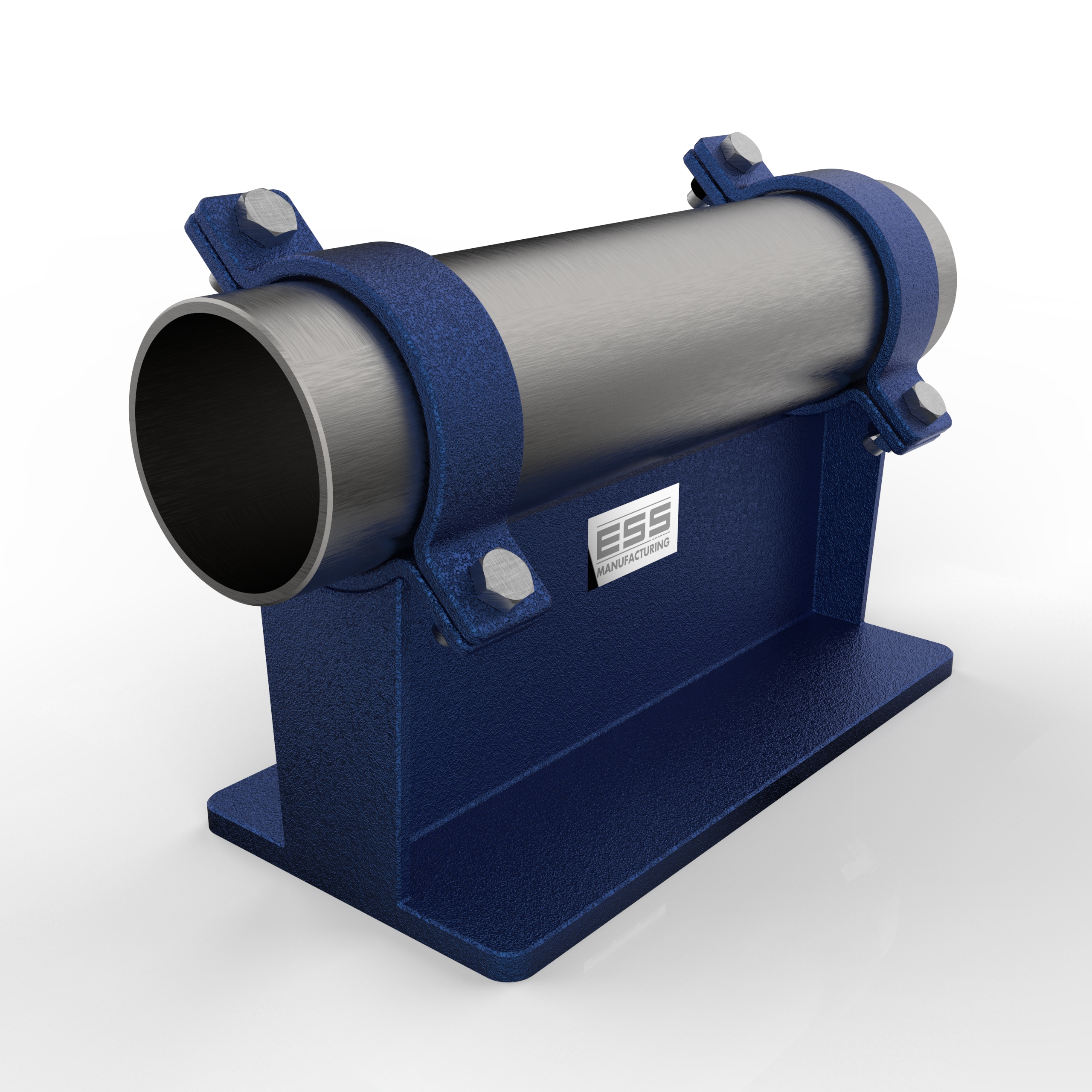 Split Beam Pipe Shoe with Clamps
