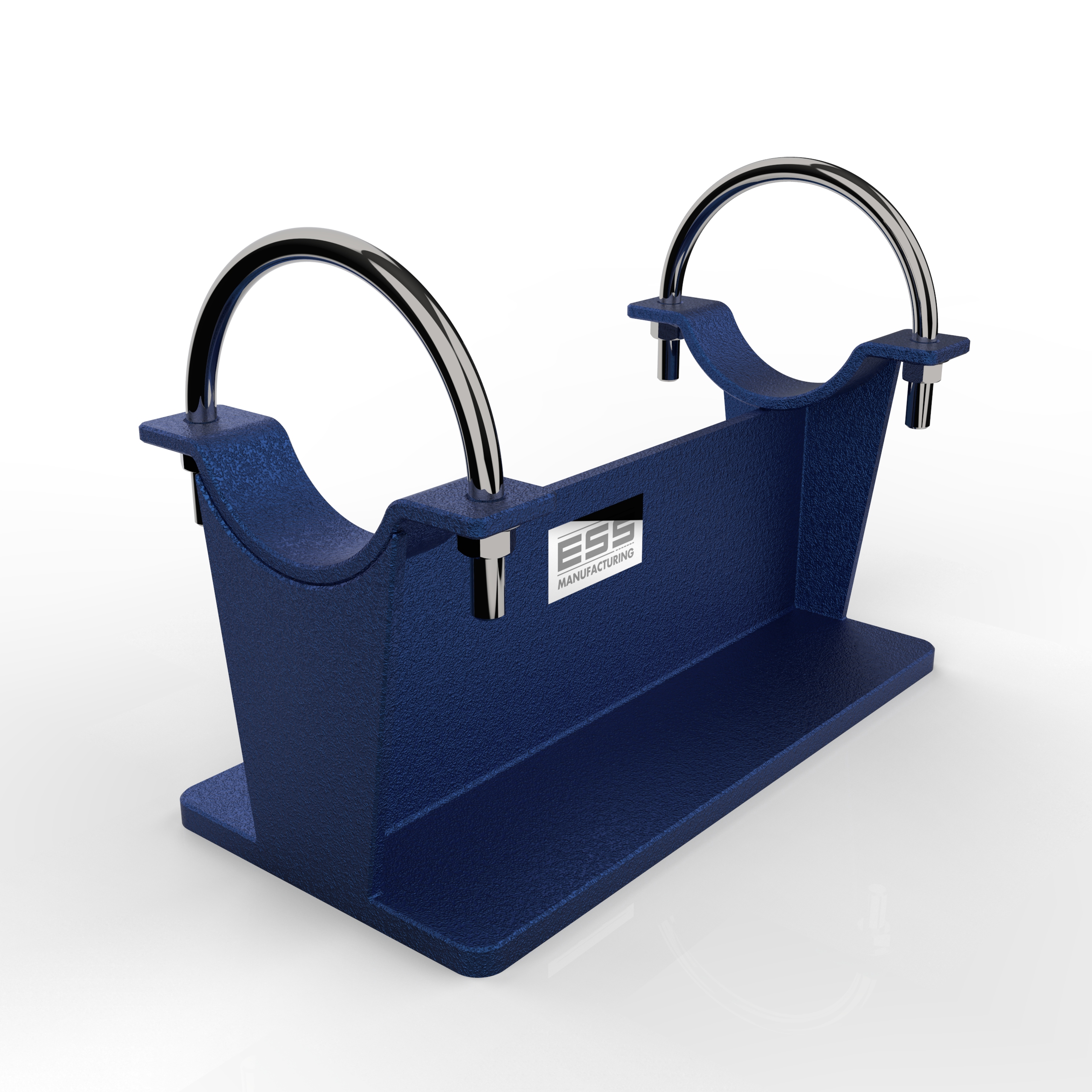 Split Beam Pipe Shoe with U-Bolts and Gussets